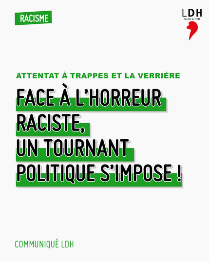 Face à l’horreur raciste, un tournant politique s’impose !